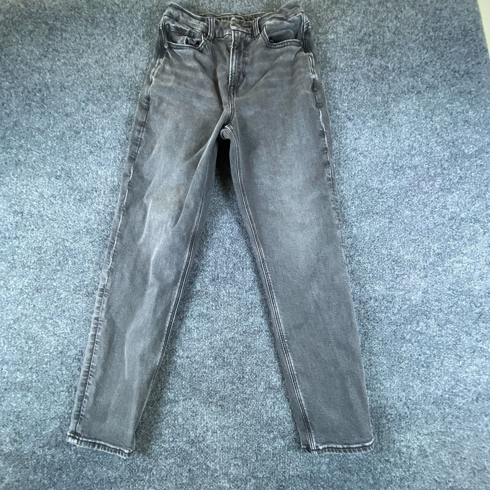American Eagle Outfitters Straight Jeans Womens 25x27 Black Denim Stretch Cotton
